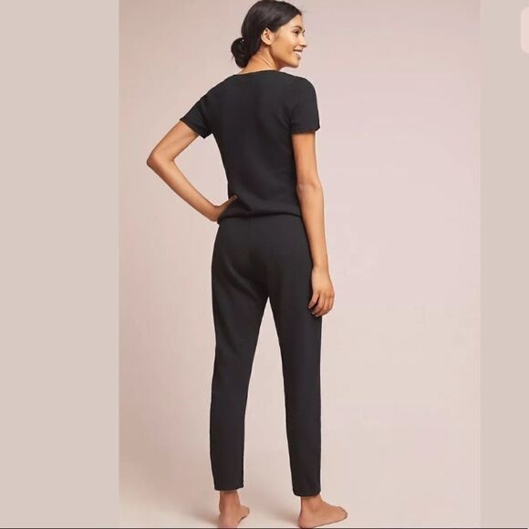 ANTHROPOLOGIE HUNTLEY V-NECK COTTON JUMPSUIT - Picture 3 of 4